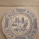 4 old plates talking rebus by factory of Gien
