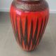 Vintage Scheurich Fat Lava vase | West Germany | Orange Black Zi