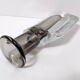 Transparent and Grey Sommerso Murano Glass Vase by Hora P