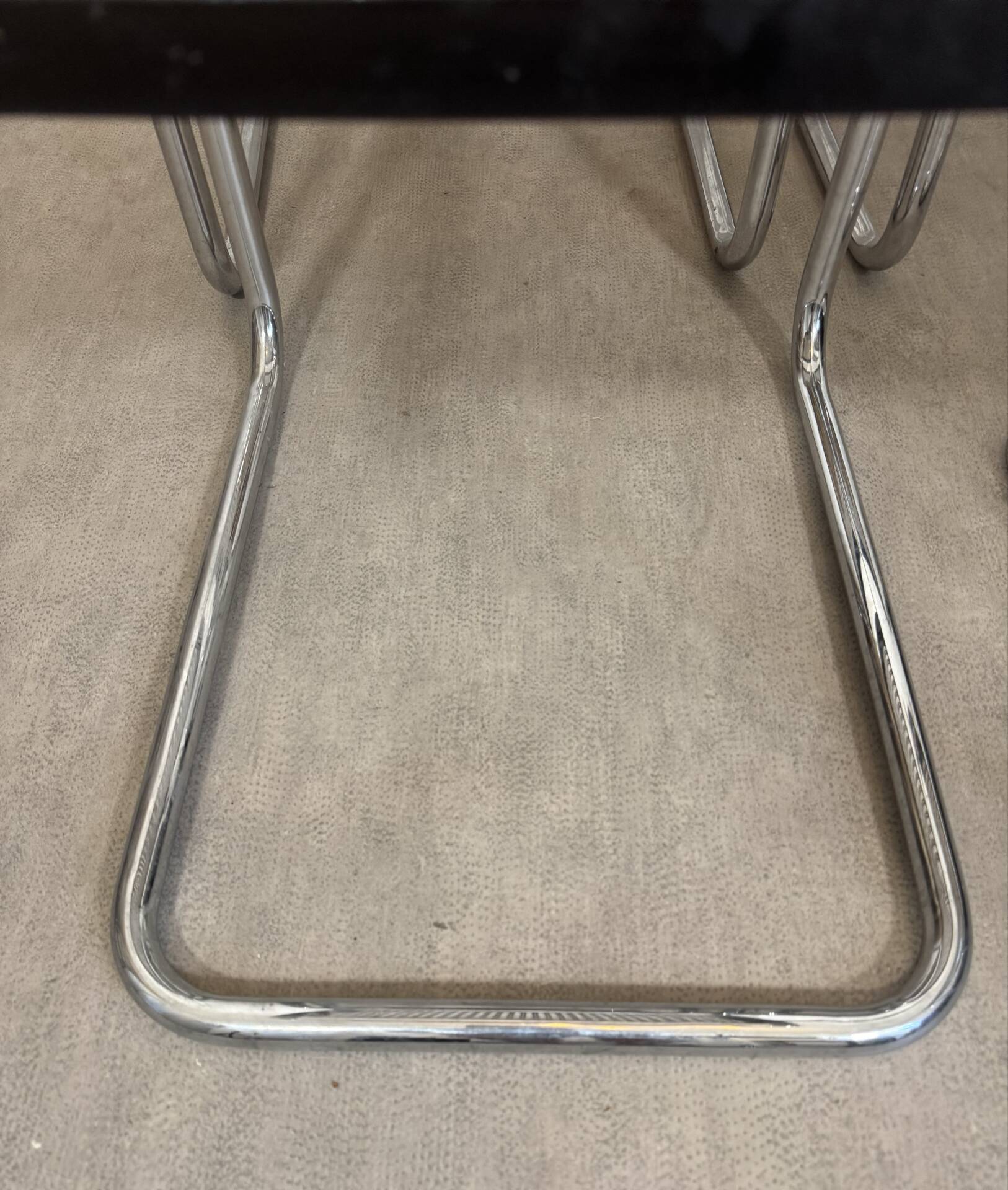 Set of four B32 chairs by Marcel Breuer made in Italy.