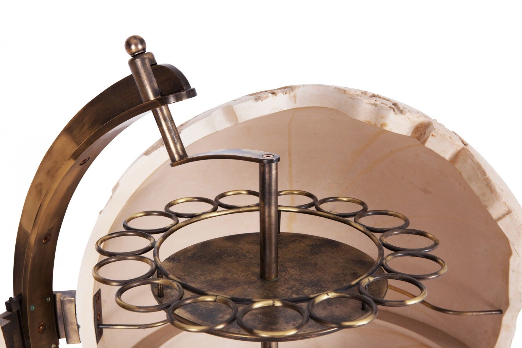 Globe bar  in brass, 1980