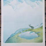 Old/original poster by Samivel - Keep it intact! Cleanliness in the mountains, Alpine Club