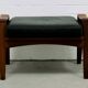 Vintage teak & leather stool arne wahl iversen