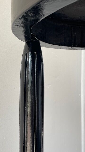Gueridon console bois noir art déco
