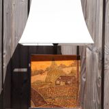 Resin lamp by Jean Claude Mahey