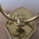 Series of 4 art deco sconces to lions in solid golden brass 40s 50s