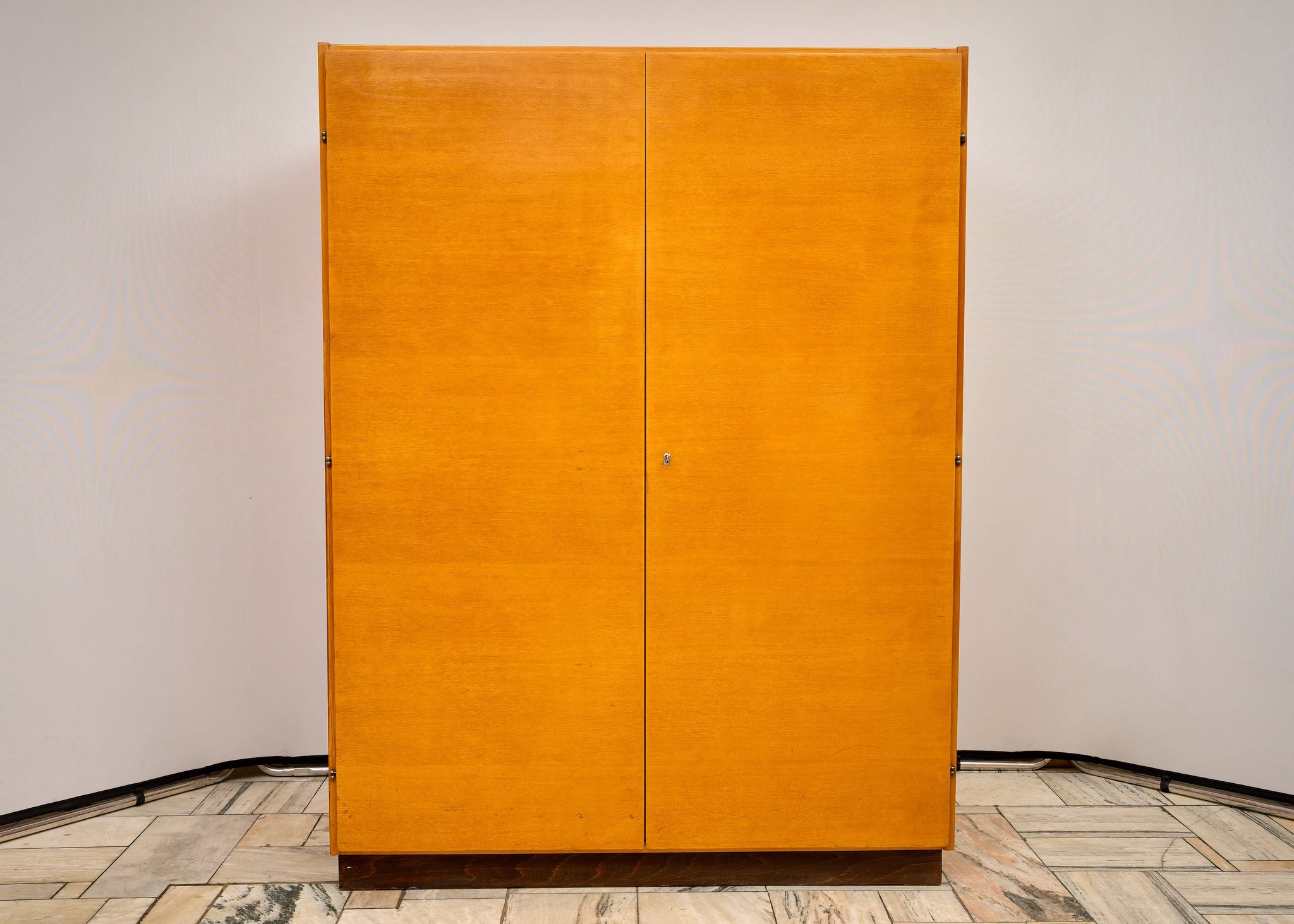 Two-door wardrobe by Mojmír Požár for UP Závody, Czechoslovakia, 1960s.