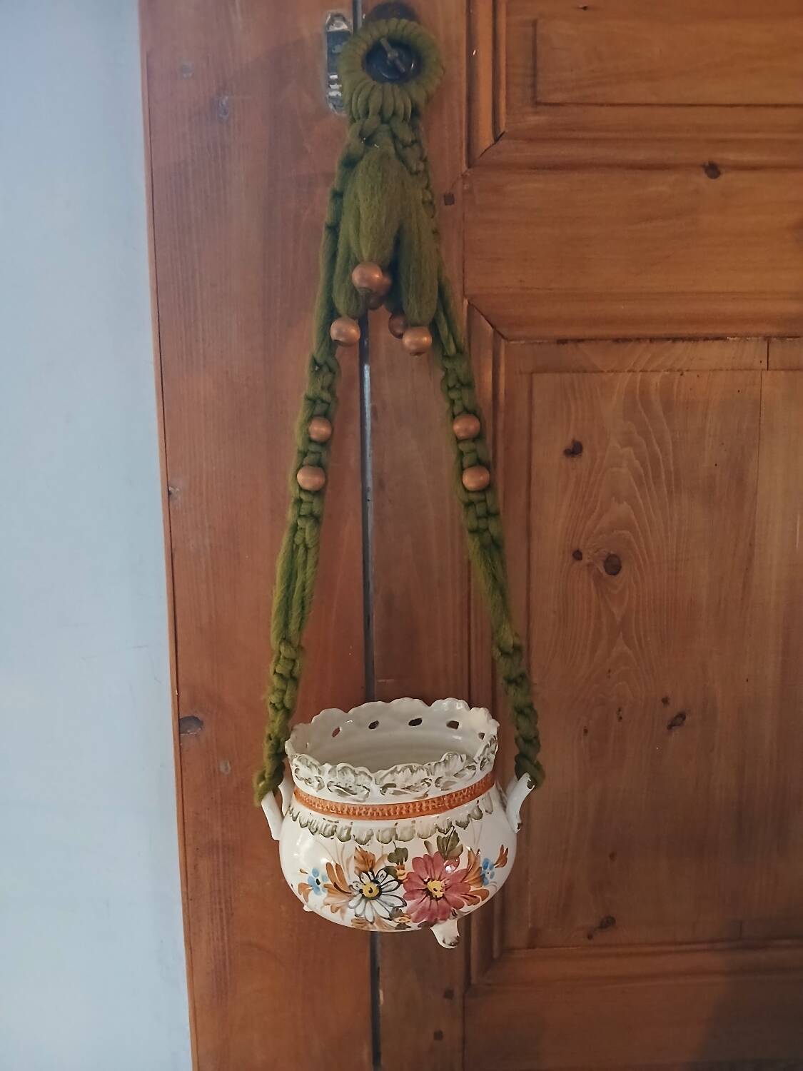 Vintage hanging plant holder