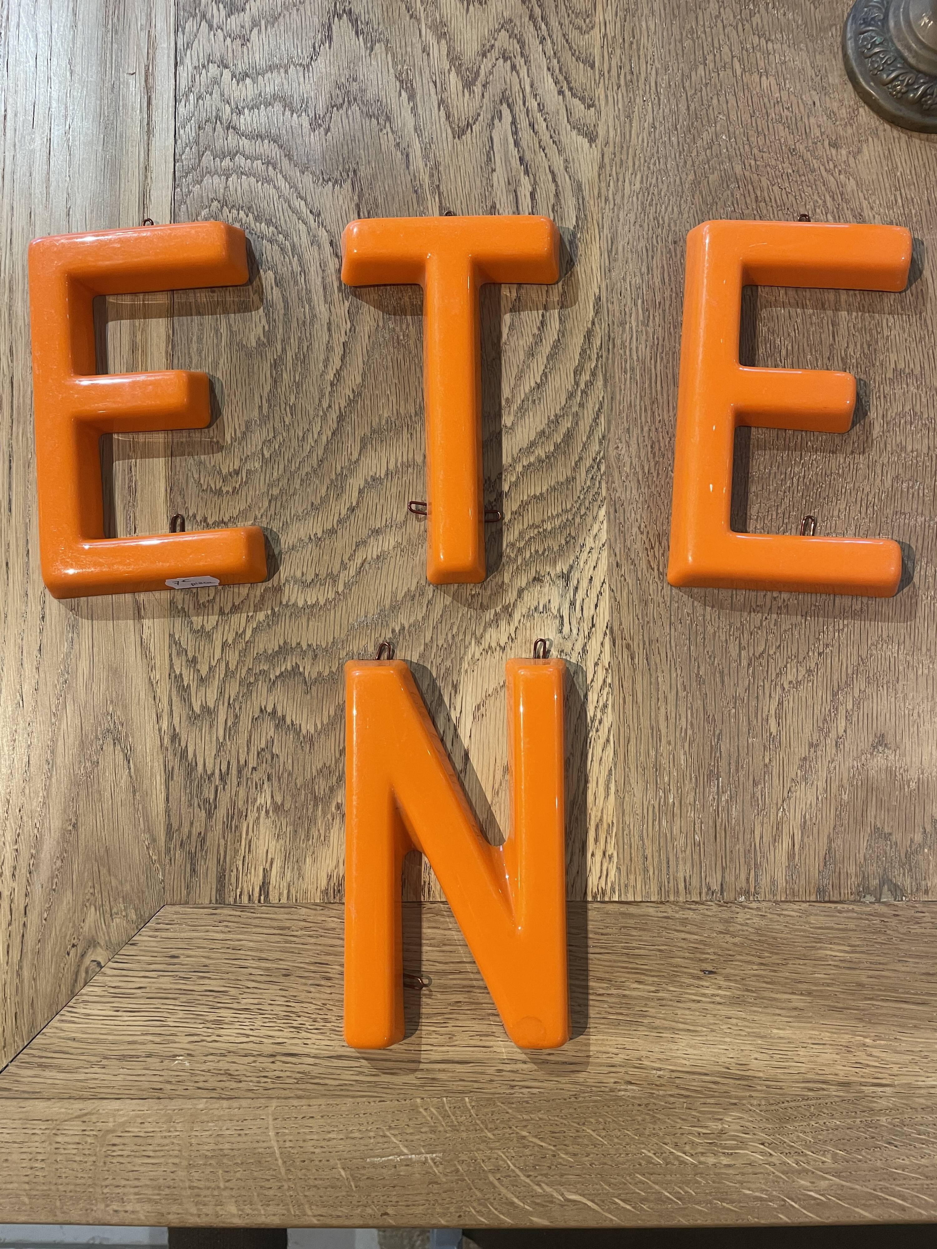 Plastic letters from the 70s - TEEN