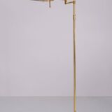 Herda Brass swing arm floor lamp 1980s