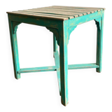 Table patine turquoise