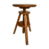 Tabouret d'architecte en bois massif