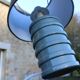 Pair of grey ceramic lamps & mottled grey lampshades – Contemporary design