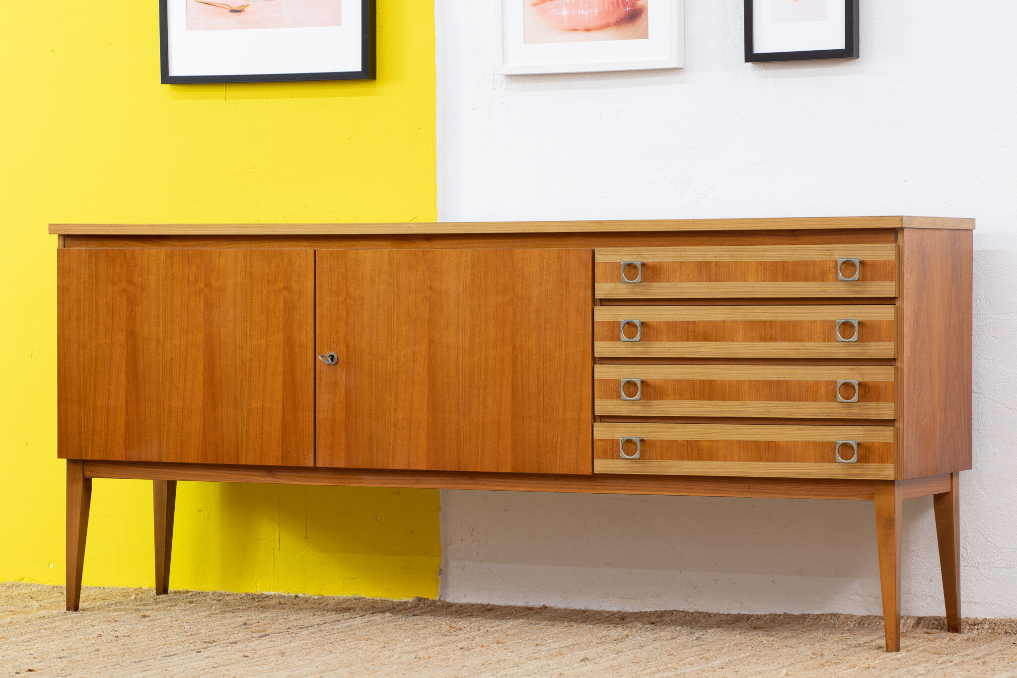 Vintage Scandinavian Enfilade – 190 cm