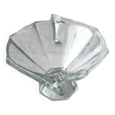 Thick glass Art Deco style cup engraved Slovakia
