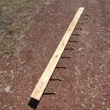 School wall door - 11-patère orange rail