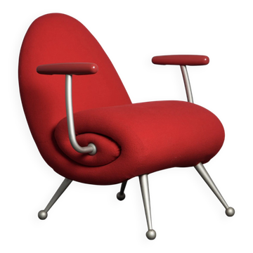 “Chiocciola” lounge chair by Roberto Semprini for Arredaesse, Italy, 1994