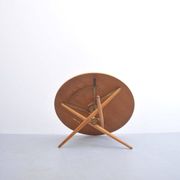 Table en bois de cerisier réglable par Jürg Bally pour Wohnhilfe, années 1950.