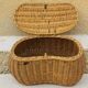 Panier vintage en rotin pour velo
