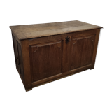 Trunk / trunk in oak 19th