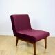 Vintage loft armchair 70s vintage burgundy wine velvet