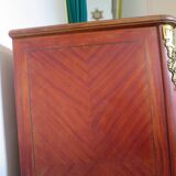 Louis XVI chest of drawers - Bronze - Butterfly wood veneer marquetry - 1930