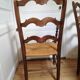 Paire de fauteuils paillés provençaux
