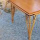 Vintage dining room attributed to Audoux and Minet in bamboo and rattan