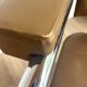 Vintage Office Chair from the 70s – Chrome Metal & Camel Faux Leather (Bauhaus Style)
