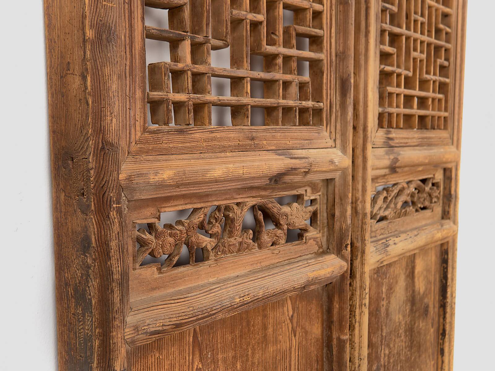 Antique Chinese wooden door, circa 1890
