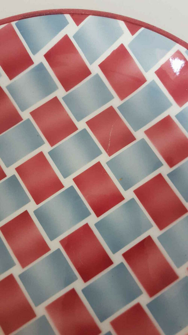 Lot de 10 assiettes creuses en faïence de Creil et Montereau HBCM modèle Yves