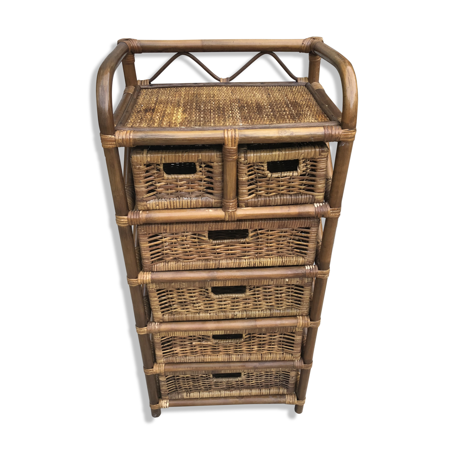 Rattan chest