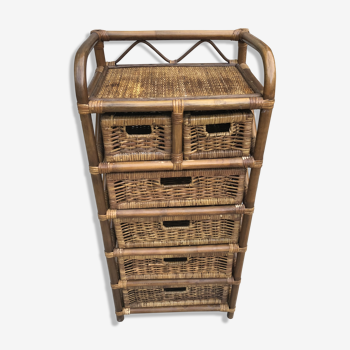 Rattan chest