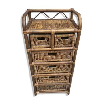 Rattan chest