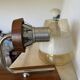 Danish modern teak and amber glass wall sconce, 1960s