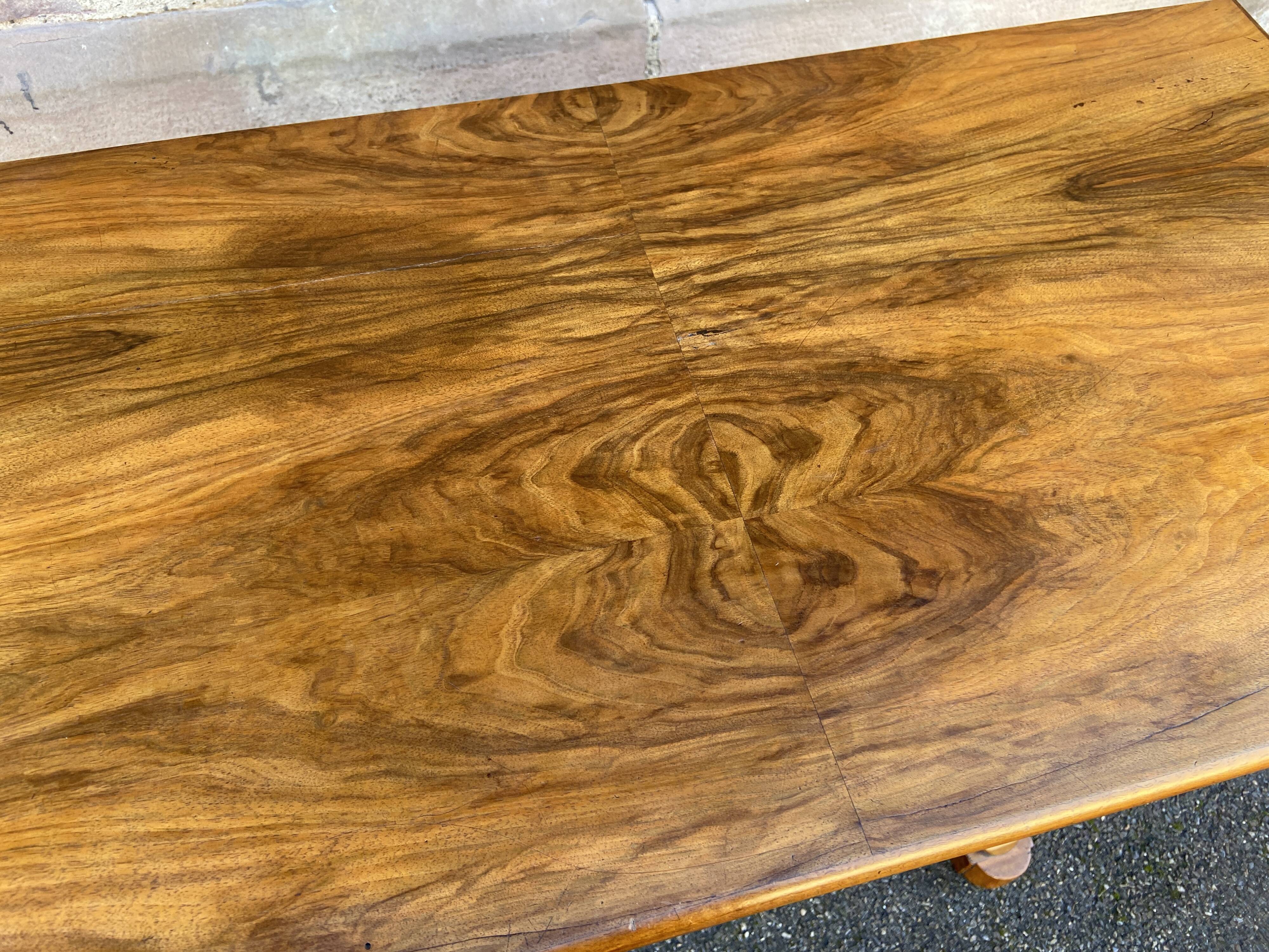 Louis Philippe Biedermeier console circa 1850 walnut