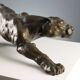Modern bronze sculpture panther Italy 20th century