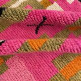Large pink berber rug in wool boujad new 200x310 cm