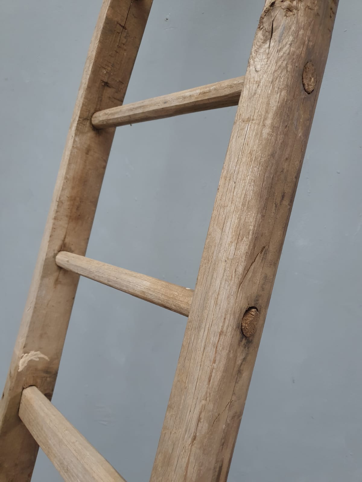 Antique oak ladder