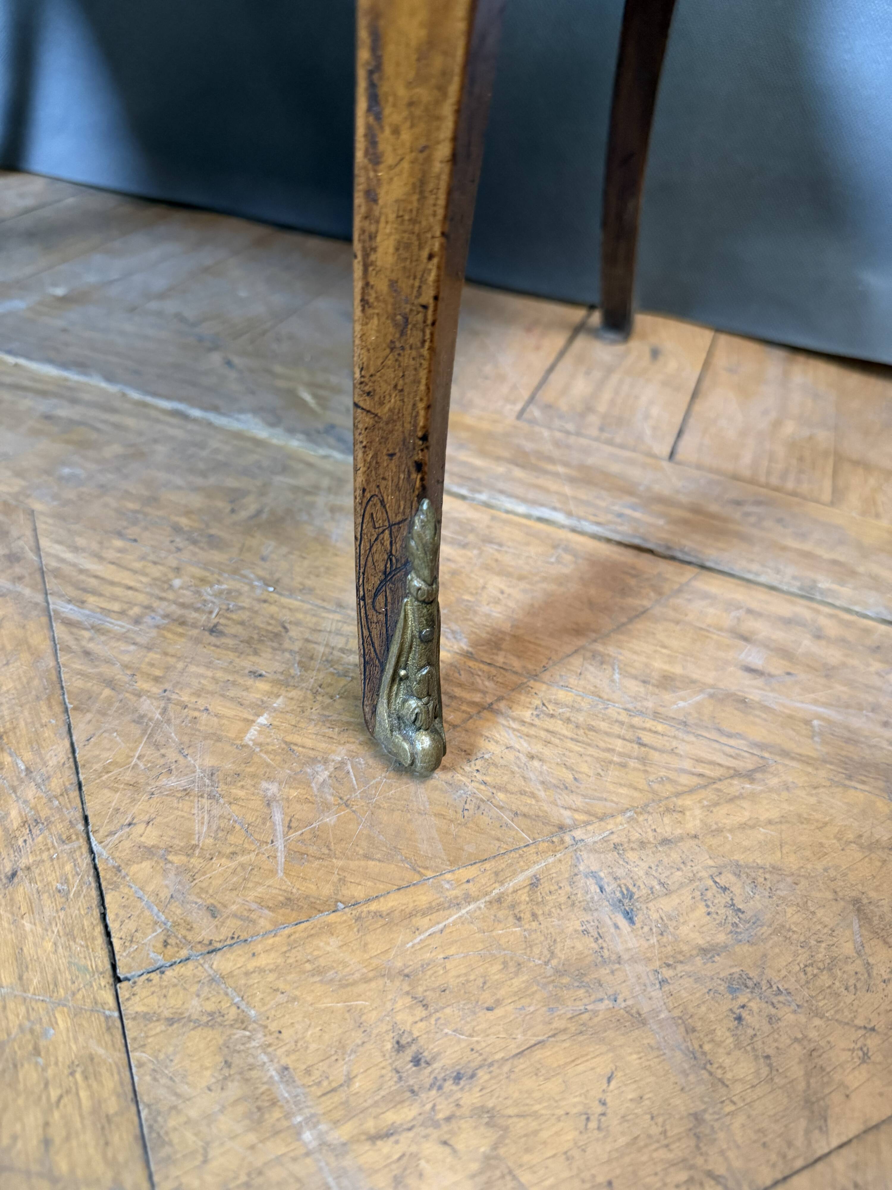 Louis XV style bedside table in cherry wood