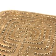 Modern solid brass tray / vide poche, Atelier Ventrella Italy 1980s