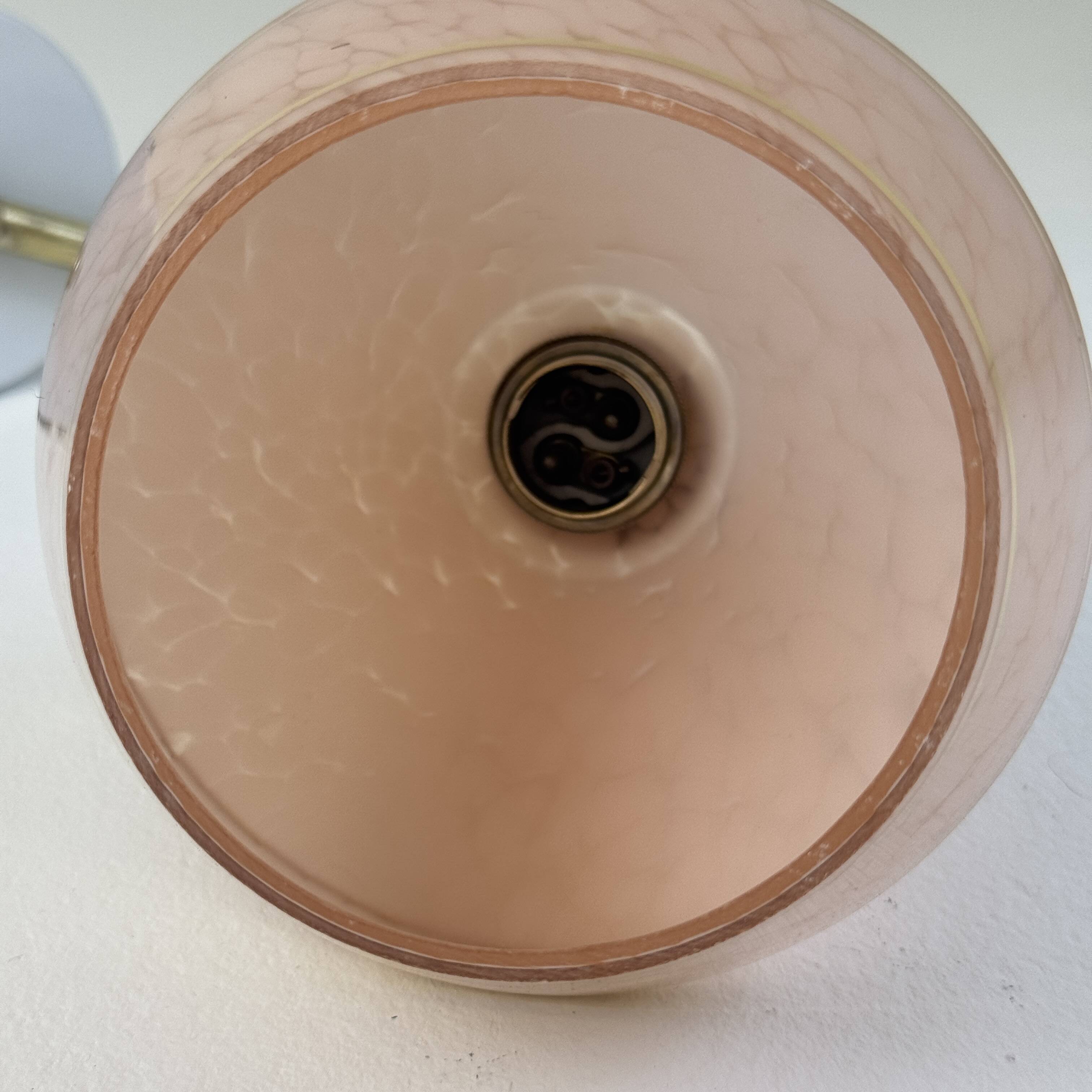 Paire d’appliques en verre de Clichy vintage