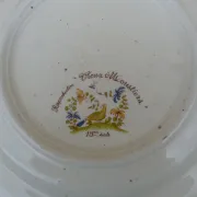 Plate reproduction of old Moustier from the 18th century.