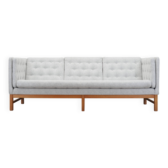 Oak sofa, Danish design, 1970s, manufactured by Erik Jørgensen Møbelfabrik