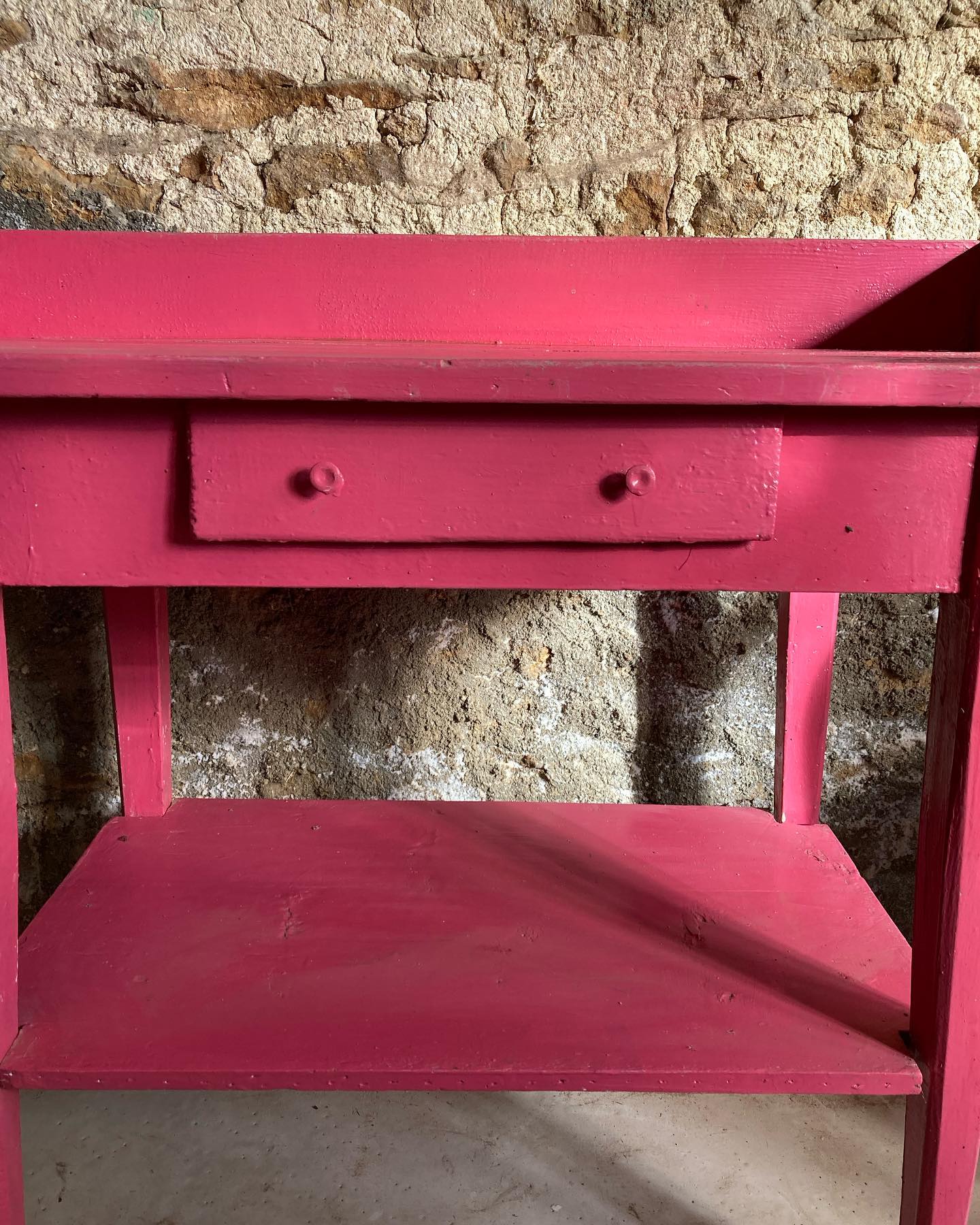 Pink side table