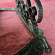 Umbrella stand in enameled cast iron and vintage iron