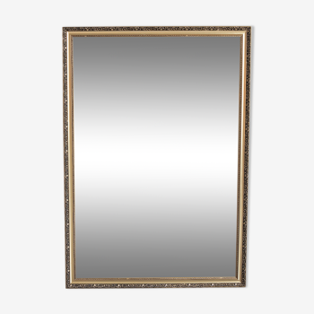 Mirror beveled gold 93x64 cm