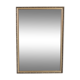 Miroir biseauté doré 93x64 cm