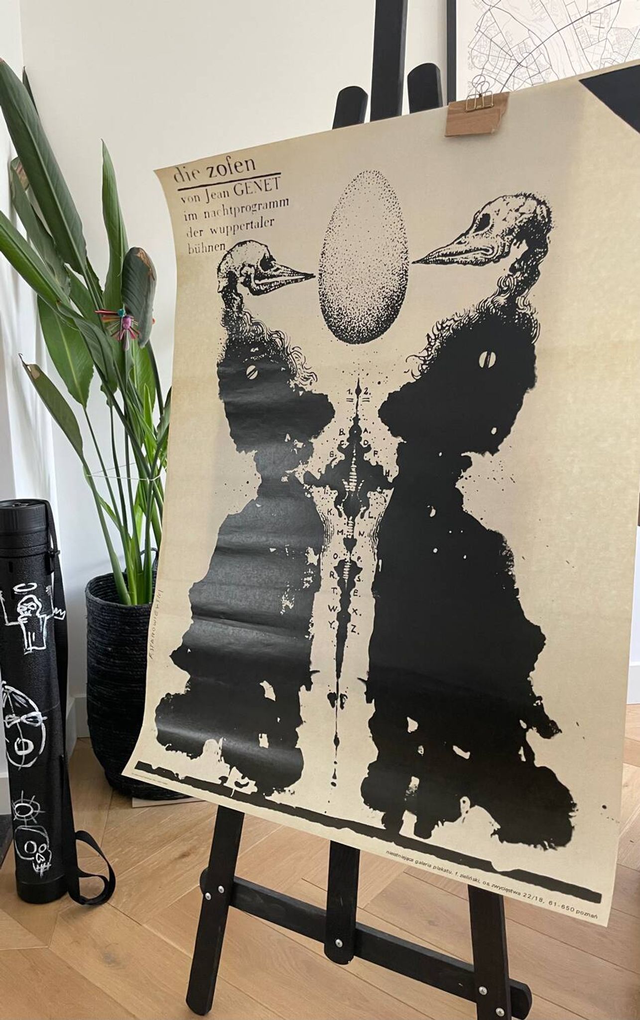F. Starowieyski (1930-2009), Die Zofen, 1986, Orginal theater poster