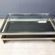 Vintage two tier belgochrom 23kt coffee table, 1970s
